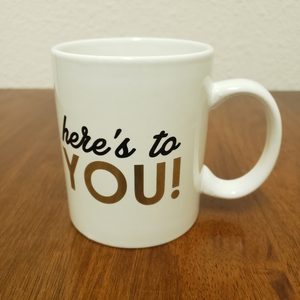 Home Essentials Mug Coffee Cup 14 Oz Here's to Yo - Picture 5 of 5
